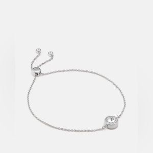 Coach Open Circle Slider Bracelet Silver